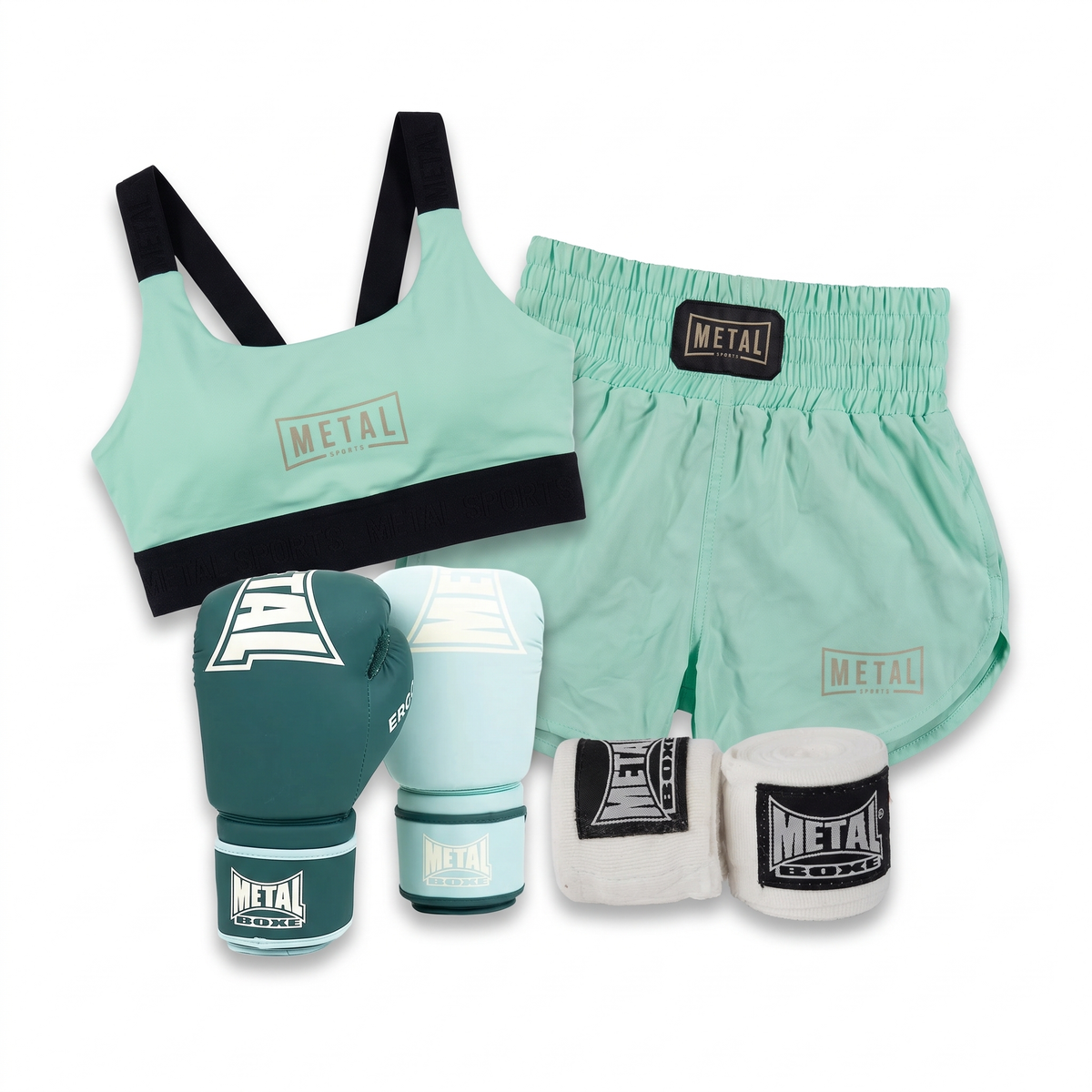 Kit Style Deep Waters Gants, Bandes, Short & Top Assortis Femme