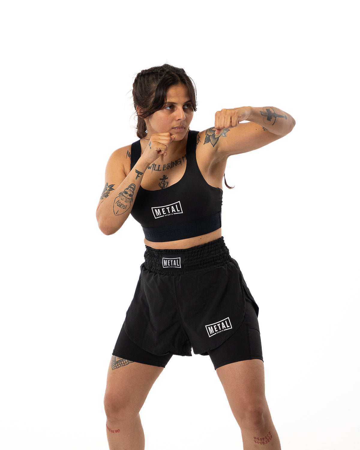 Women's Black Elastic Bra