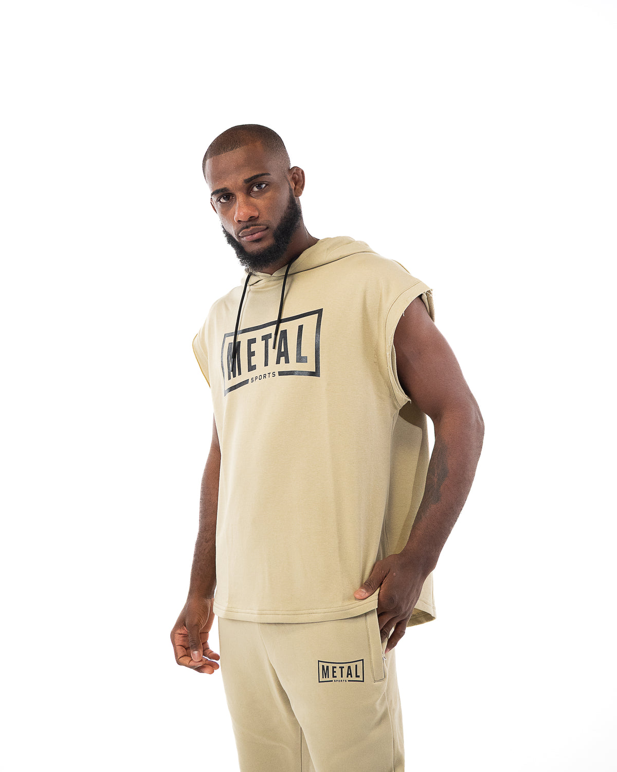 DESERT STORM SLEEVELESS HOODIE