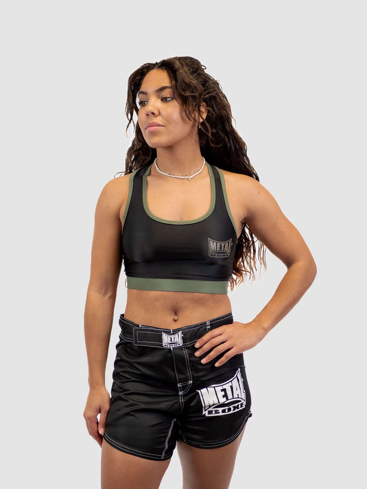 SHORT BLACK WOMEN’S MMA SHORTS
