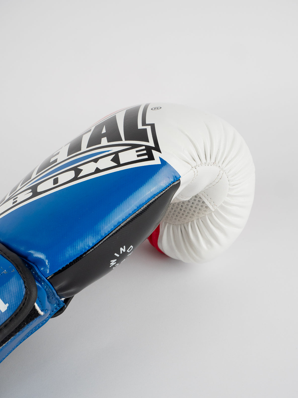 COMPETITION BOXING GLOVES BLUE WHITE RED