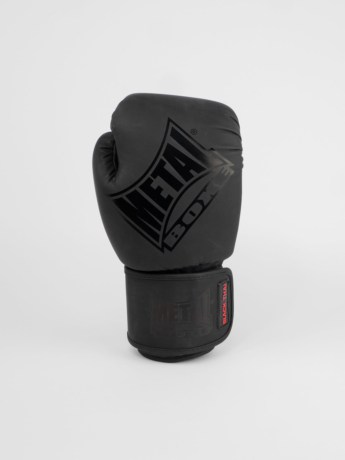 BLACK THAI BOXING GLOVES