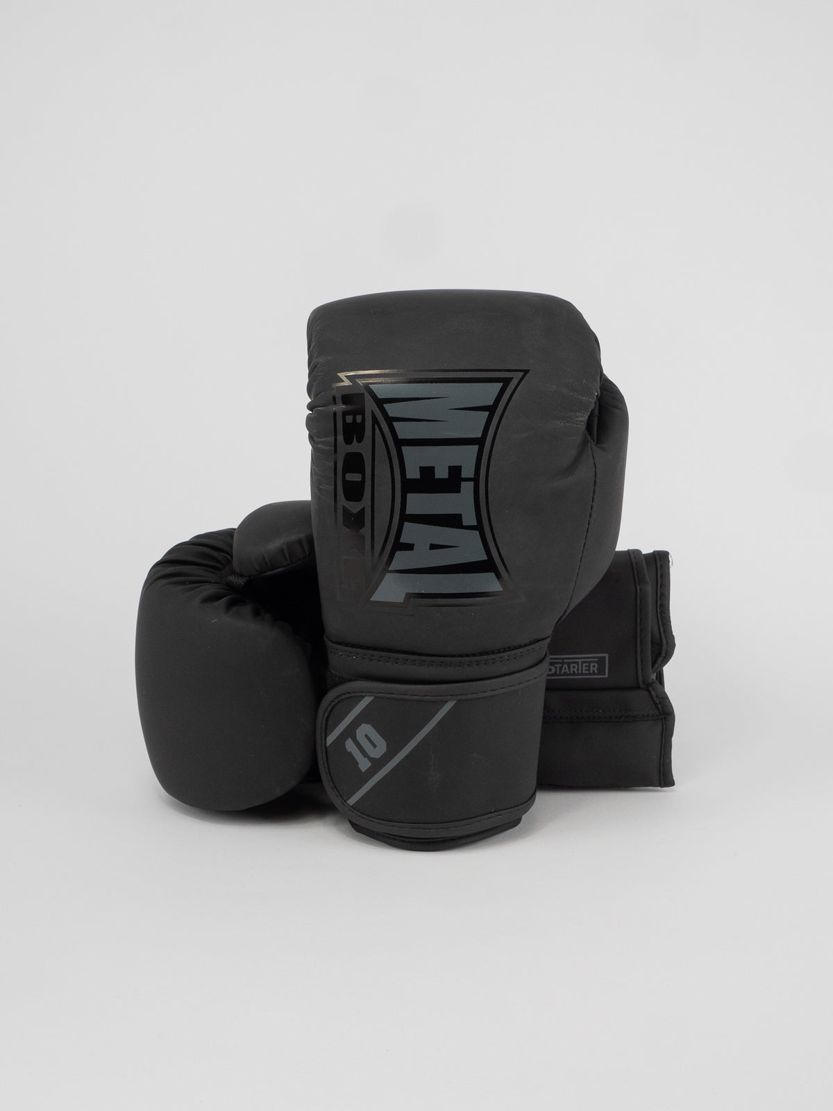 STARTER BLACK GRAY BOXING GLOVES
