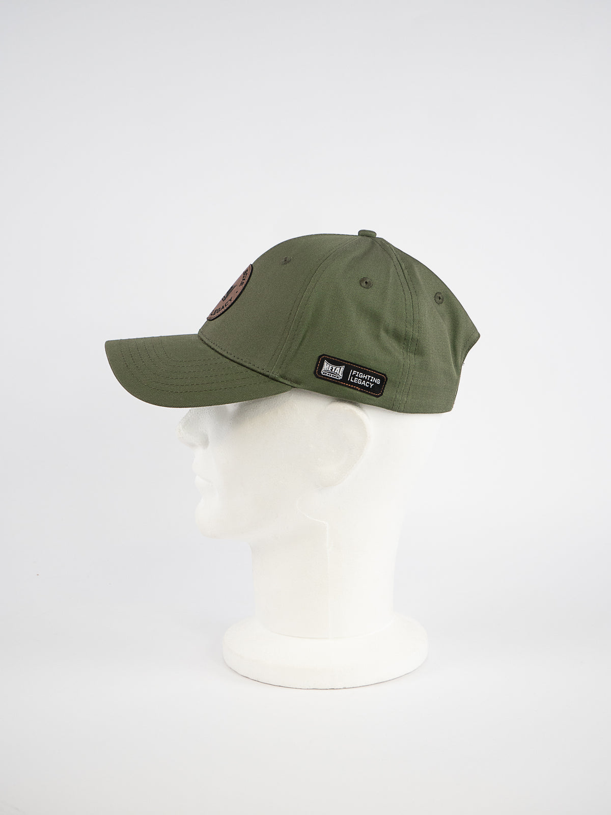 METAL BOXING CAP KAKI PATCH