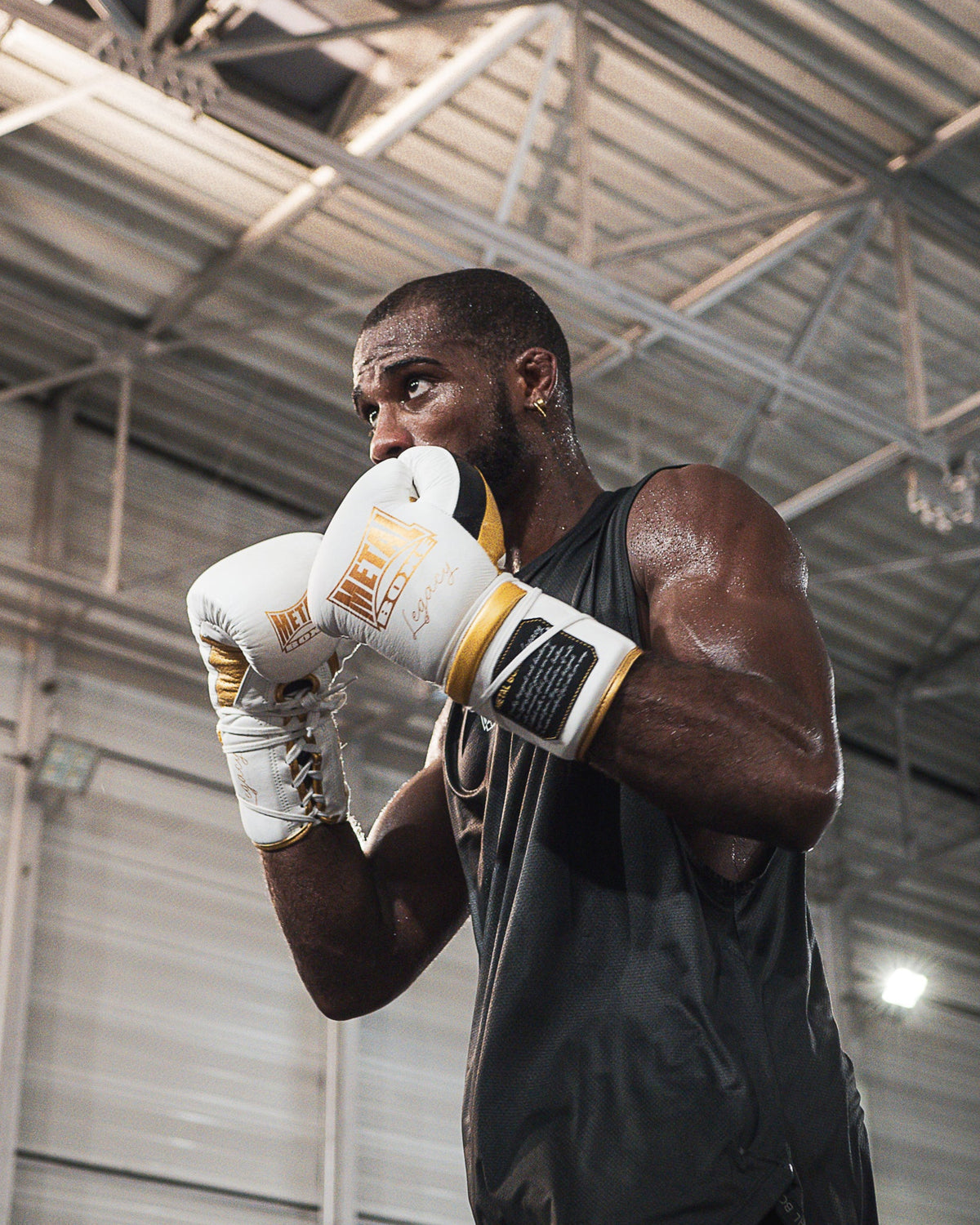 LEGACY HORSE HAIR WHITE BOXING GLOVES