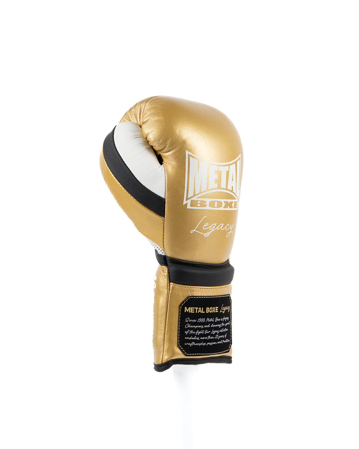 LEGACY BOXING GLOVES WITH HORSE HAIR FILLING, GOLD