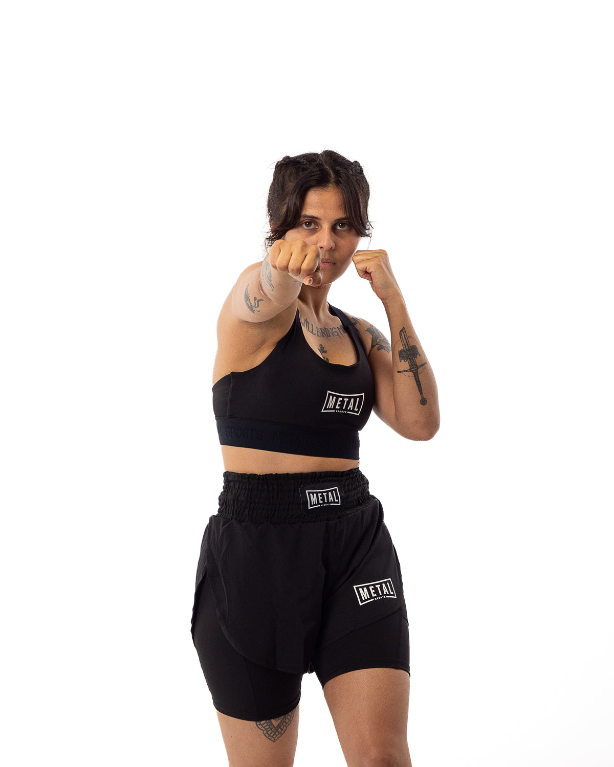 Women's Black Elastic Bra
