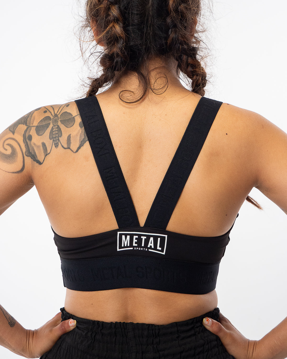 Women's Black Elastic Bra