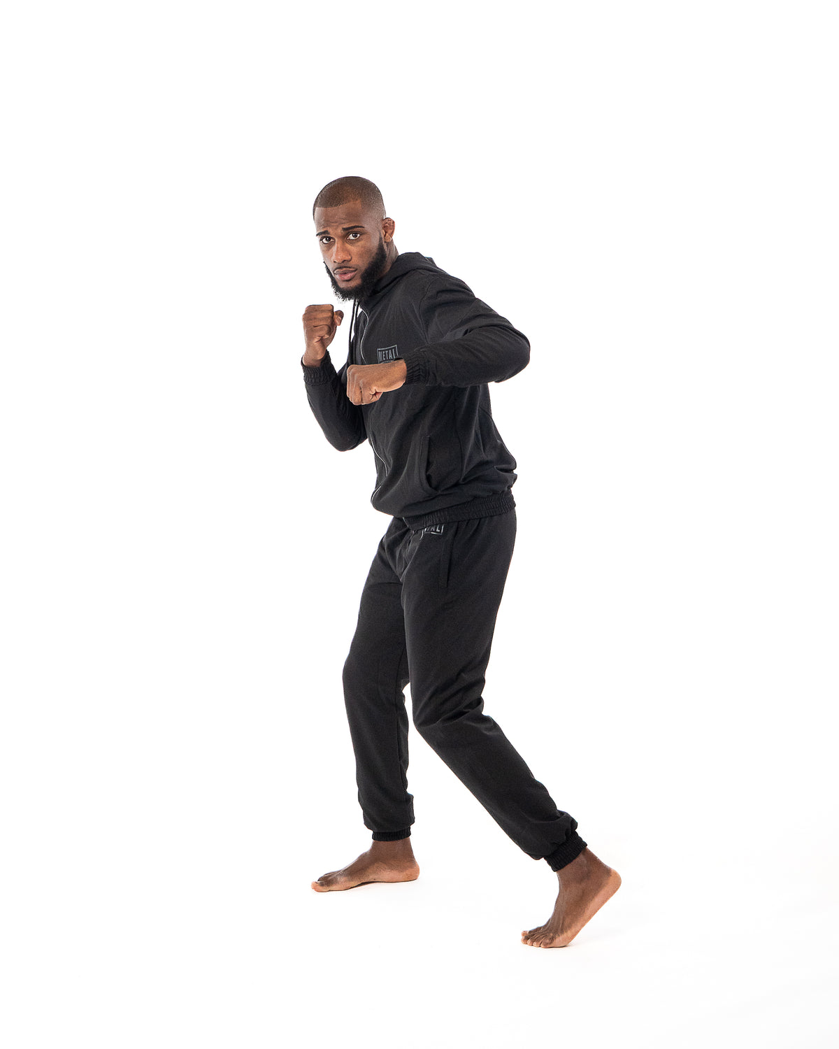 BLACK TRAINING TOP SUIT