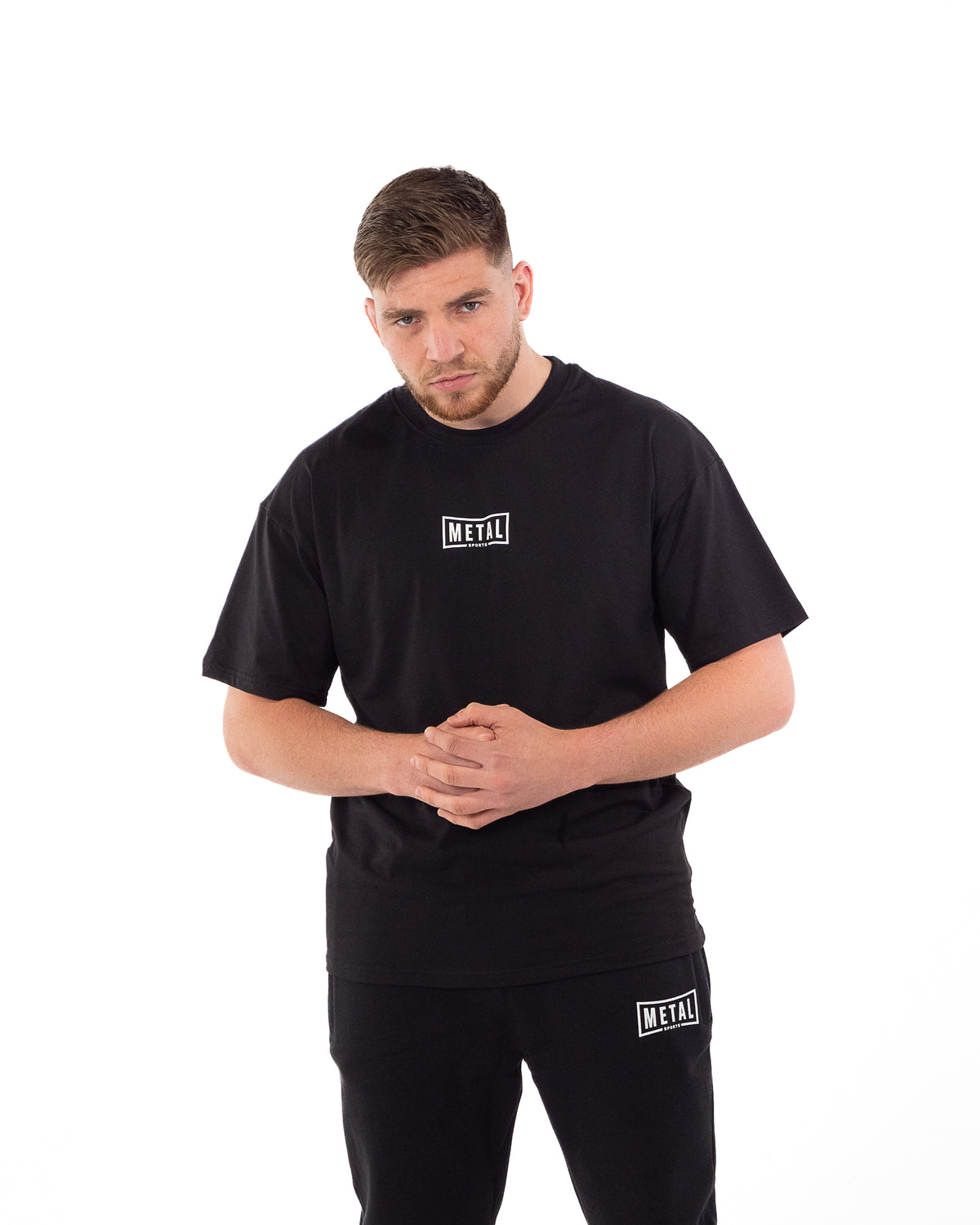BLACK COTTON T-SHIRT