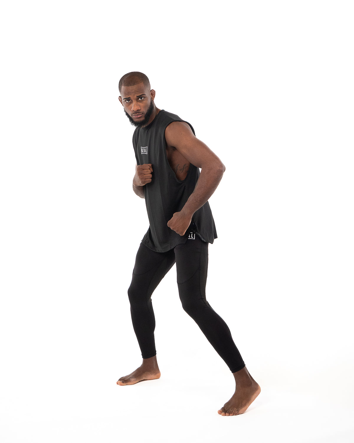 OVERSIZED TRAINING TANK NOIR