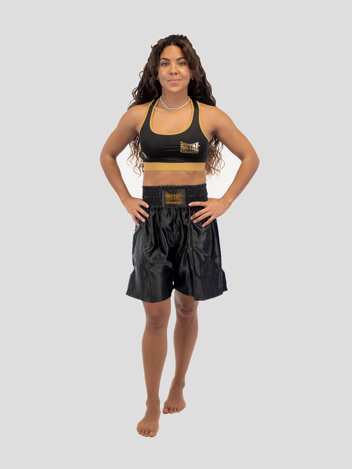 PRO LINE BLACK GOLD BOXING SHORTS