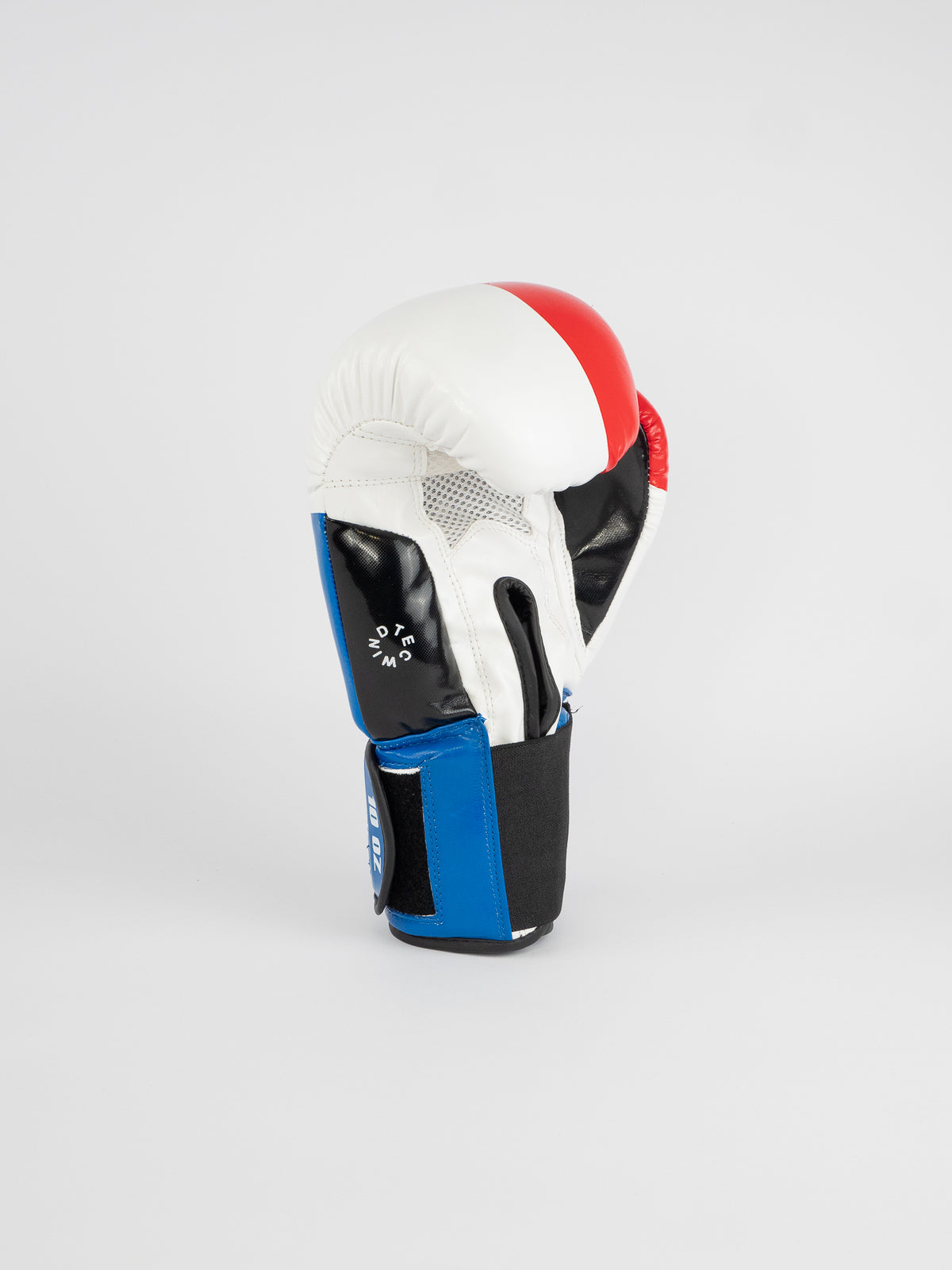 COMPETITION BOXING GLOVES BLUE WHITE RED