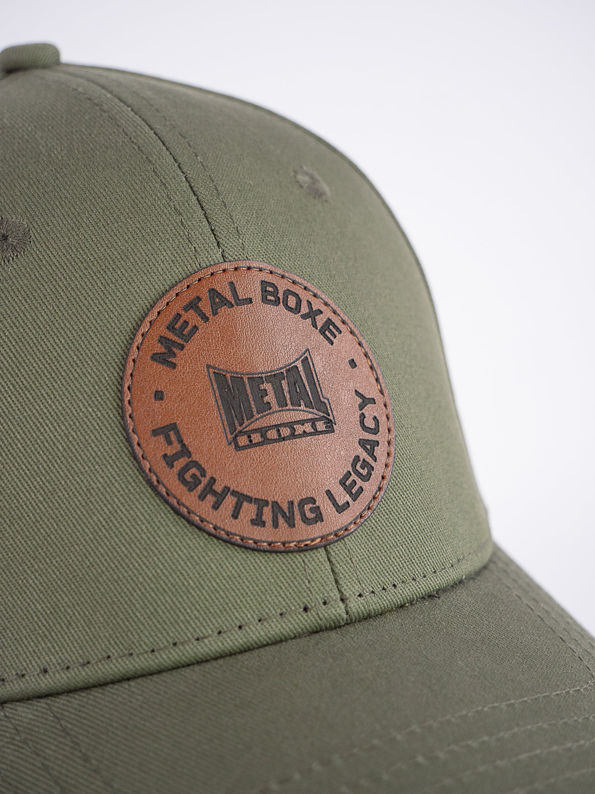 METAL BOXING CAP KAKI PATCH