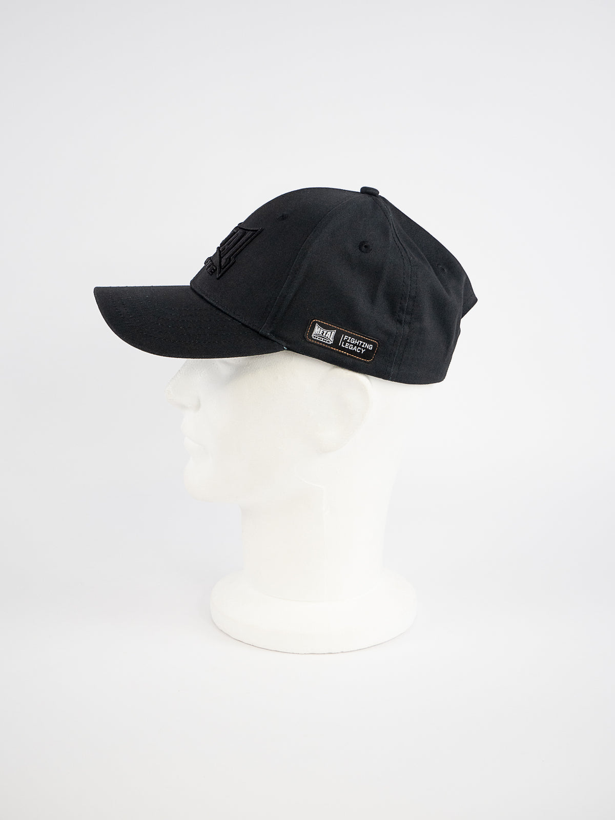 BLACK METAL BOXING CAP 3D EMBROIDERY