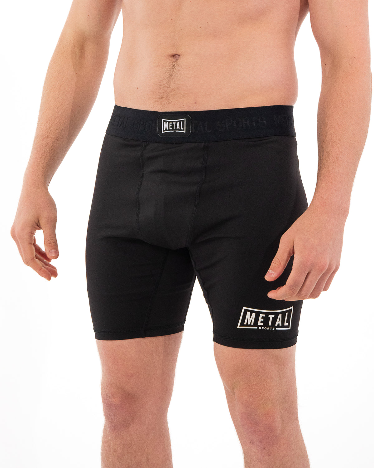MEN'S BLACK COMPRESSION SHORTS