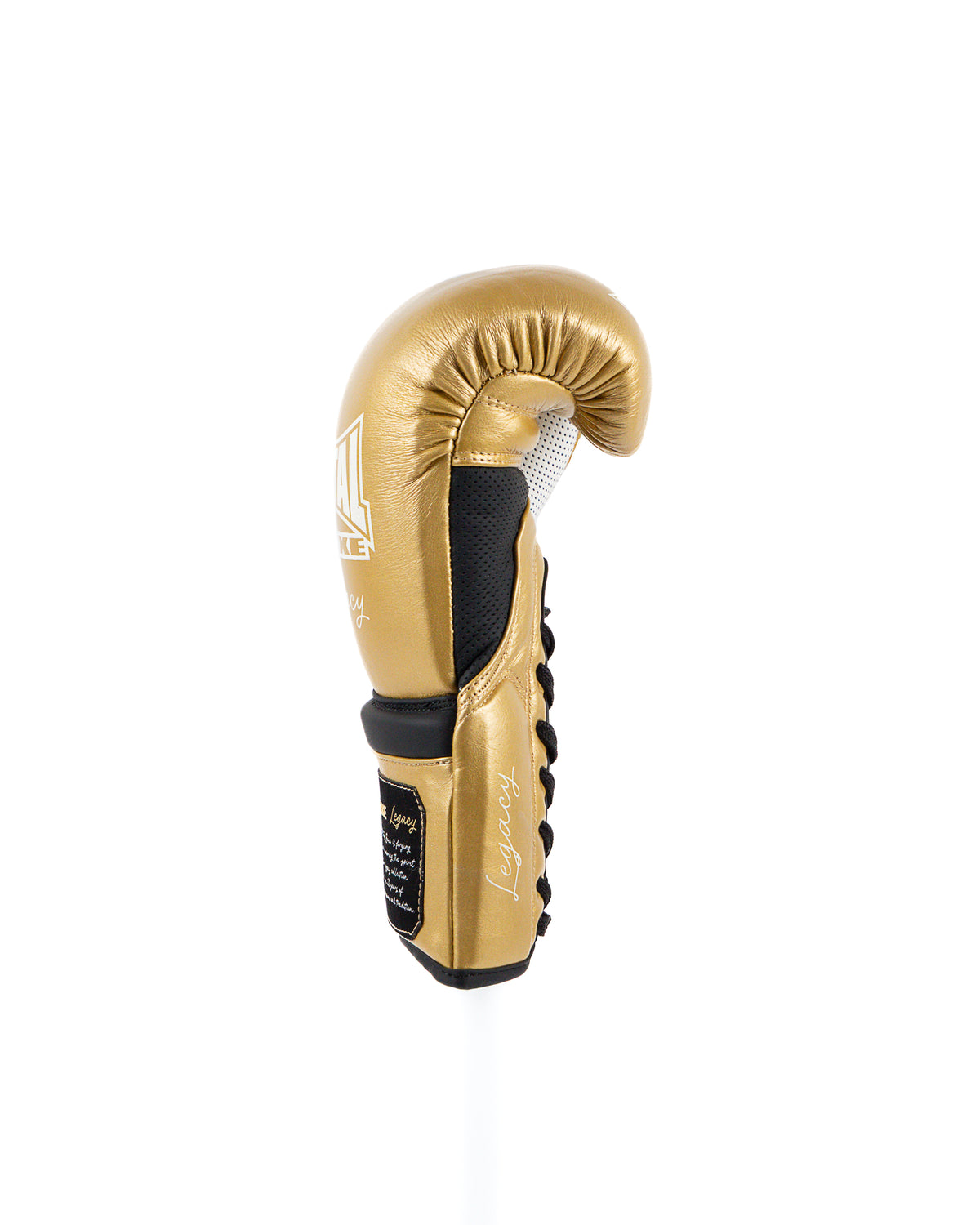 LEGACY BOXING GLOVES WITH HORSE HAIR FILLING, GOLD
